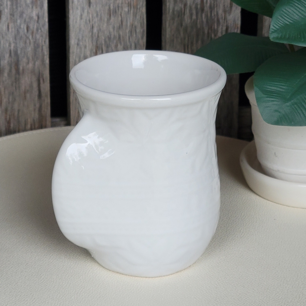 TAG Sweater Pattern Textured White Ceramic Glazed Mug